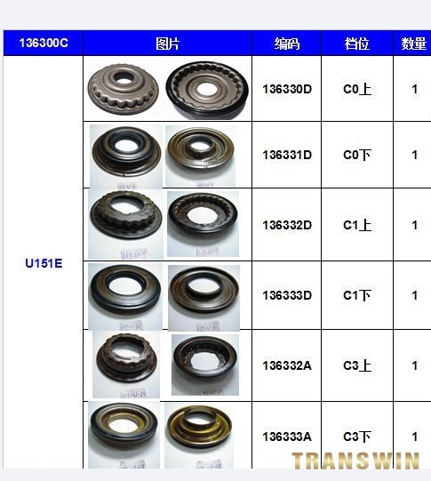 NAK piston kit U150E U250E HSB-U150E-NAK