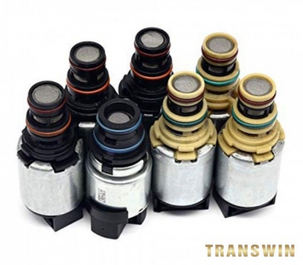 TRANSWIN High quality 6T40E 6T45E solenoid valve set 7 pieces