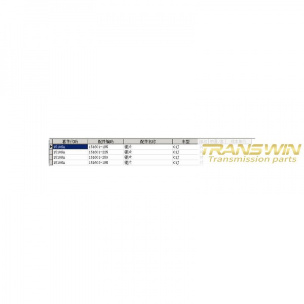 01J/0AW Steel kit - T311720A